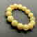 Bracelet Baltic amber butter colour beads ø13mm 18.1 - 2