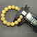 Bracelet Baltic amber butter colour beads ø13mm 18.1 - 5
