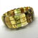 Vintage Bracelet Baltic amber cut cabochons, 19.7 grams - 3