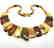 Vintage wide collar necklace Baltic amber 35mm 50cm