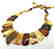 Vintage wide collar necklace Baltic amber 35mm 50cm - 2