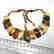Vintage wide collar necklace Baltic amber 35mm 50cm - 5