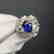 3.06 CTW Sapphire & VS Diamond Ring 18K - 3
