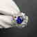3.06 CTW Sapphire & VS Diamond Ring 18K - 5