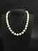 necklace of white cultered freshwaterpearls with 9 ct - 2