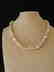 Pearl necklace of pink baroque cultivated Keshi - 2