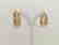 Earrings gold 19.2 carats With 1.7 grams total Purity