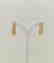 Earrings gold 19.2 carats With 1.7 grams total Purity - 2