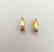 Earrings gold 19.2 carats With 1.7 grams total Purity - 3