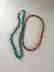 a set of turquoise/egypt wood/sarcandra glabra necklace