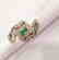 2 ctw Emerald and 2.50 ctw Diamond Ring - 14KT Yellow