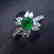 0.8 CTW Emerald & VS Diamond Ring 18K - 4
