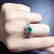 0.8 CTW Emerald & VS Diamond Ring 18K - 6