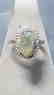 Vnt 5ct Green Diamond Rough 925 Rng