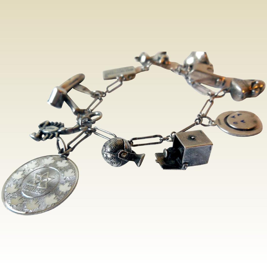 Sterling Silver Charm Bracelet (1 of 9)