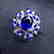 1.56 CTW Sapphire & VS Diamond Ring 18K - 2