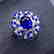1.56 CTW Sapphire & VS Diamond Ring 18K - 5
