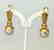 19.2 carats - Gold earrings with Pearl Akoya salt water