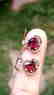Rhodolite Garnet Earrings - 6