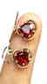 Rhodolite Garnet Earrings - 7