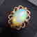 7.7 CTW Opal & VS Diamond Ring 18K - 2
