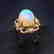 7.7 CTW Opal & VS Diamond Ring 18K - 5