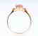 Certified-18K rose gold Pink Tourmaline ring - 5