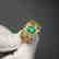 1.09 CTW Emerald & VS Diamond Ring 18K - 3