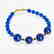 Blue Bracelet with Sapphire, Emerald and Ruby