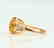 Certified-Beautiful Citrine 18k rose gold ring - 4