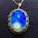 16.75 CTW Opal VS Diamond Pendant 18K