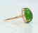 Certified-18k rose gold ring with Jade - 3