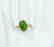 Certified-18k rose gold ring with Jade - 6
