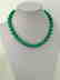 19,2 kt- Turquoise Stone Necklace 12 mm with gold