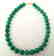 19,2 kt- Turquoise Stone Necklace 12 mm with gold - 6