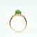 Certified-18k rose gold ring with Jade - 6