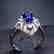 1.18 CTW Sapphire & VS Diamond Ring 18K - 5