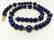 Lapiz Lazuli Necklace with gold hoop clasp Stones