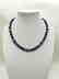 Lapiz Lazuli Necklace with gold hoop clasp Stones - 2