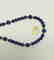 Lapiz Lazuli Necklace with gold hoop clasp Stones - 4