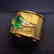 0.9 CTW Emerald & VS Diamond Ring 18K - 8