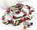 Ethnic Style Necklace - Murano, Sapphire, Ruby, - 4