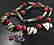Ethnic Style Necklace - Murano, Sapphire, Ruby, - 5