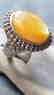 Peach Moonstone Silver Ring - 2