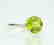 Certified-18K white gold ring with Peridot2.88ct. - 2
