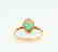 Certified-exquisite Tourmaline 18k rose gold ring - 6