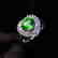 1.01ct Tsavorite Ring in 18kt white Gold - 2