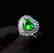 1.01ct Tsavorite Ring in 18kt white Gold - 3