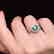 1.01ct Tsavorite Ring in 18kt white Gold - 5