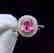 1.53ct Papalaccha Sapphire Ring in 18kt White Gold